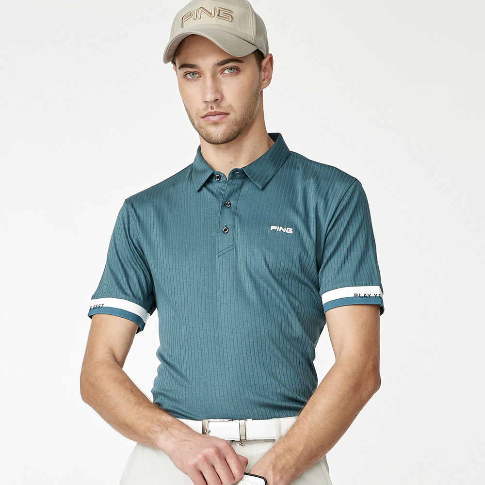 【PING】男款織橫條圓領長袖線衫毛衣-綠(GOLF/高爾夫球衫/PH23220-46) 歷史價格詳細信息