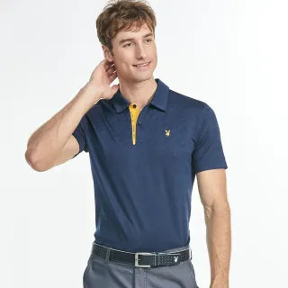 【PLAYBOY GOLF】男款素色大LOGO剪接立領長袖POLO衫-黑(吸濕排汗/高爾夫球衫/AA22220-88) 歷史價格詳細信息