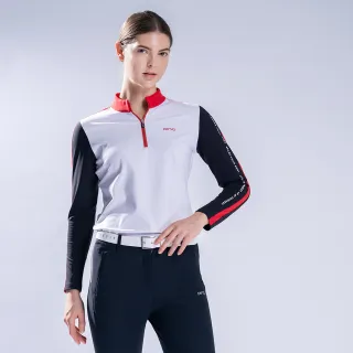 【PING】女款立領斜條印花短袖GOLF POLO衫-黃(吸濕排汗/抗UV/高爾夫球衫/RA21119-33) 歷史價格詳細信息