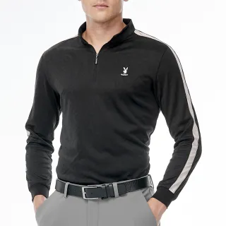 【PLAYBOY GOLF】男款吸濕排汗鬆緊腰頭高彈性高爾夫休閒長褲-黑(高爾夫球褲/AE23229-88) 歷史價格詳細信息