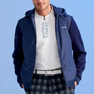 【PING】男款素面剪接抗UV長袖立領上衣-白(吸濕排汗/蓄熱保暖/GOLF/高爾夫球衫/PA24223-73) 歷史價格詳細信息