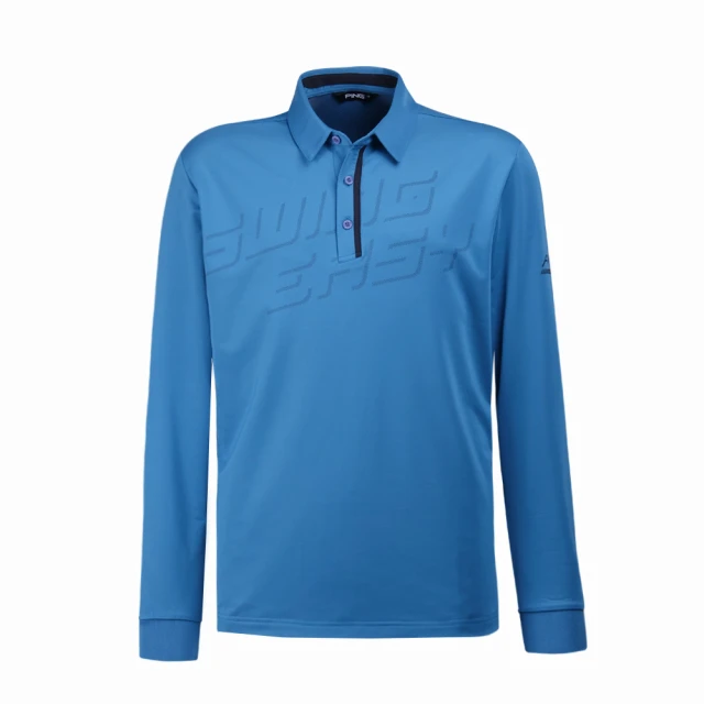 【PING】男款隱約圖騰吸濕排汗長袖POLO衫-黑(GOLF/高爾夫球衫/PA23217-88) 歷史價格詳細信息