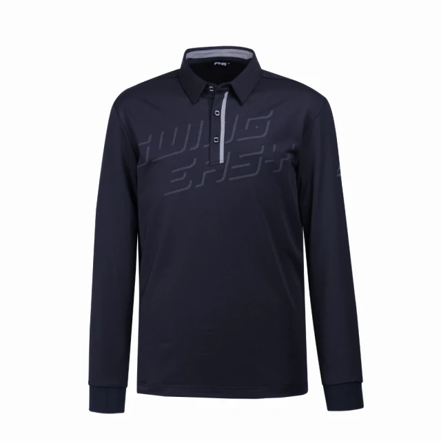 【PING】男款隱約圖騰吸濕排汗長袖POLO衫-黑(GOLF/高爾夫球衫/PA23217-88) 歷史價格詳細信息