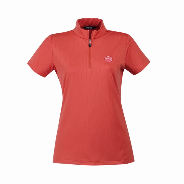 【PING】女款花紗印花立領短袖POLO衫-藍(吸濕排汗/GOLF/高爾夫球衫/RA22116-55) 歷史價格詳細信息