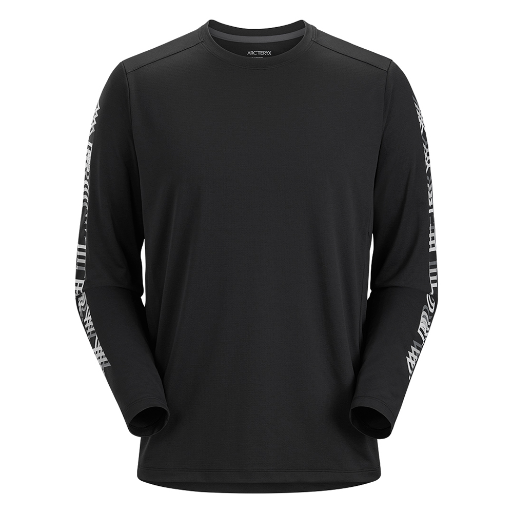 【ARC'TERYX 始祖鳥 男 Cormac快乾長袖圓領衫《雜黑》】X000007665/運動衫/T桖 歷史價格詳細信息