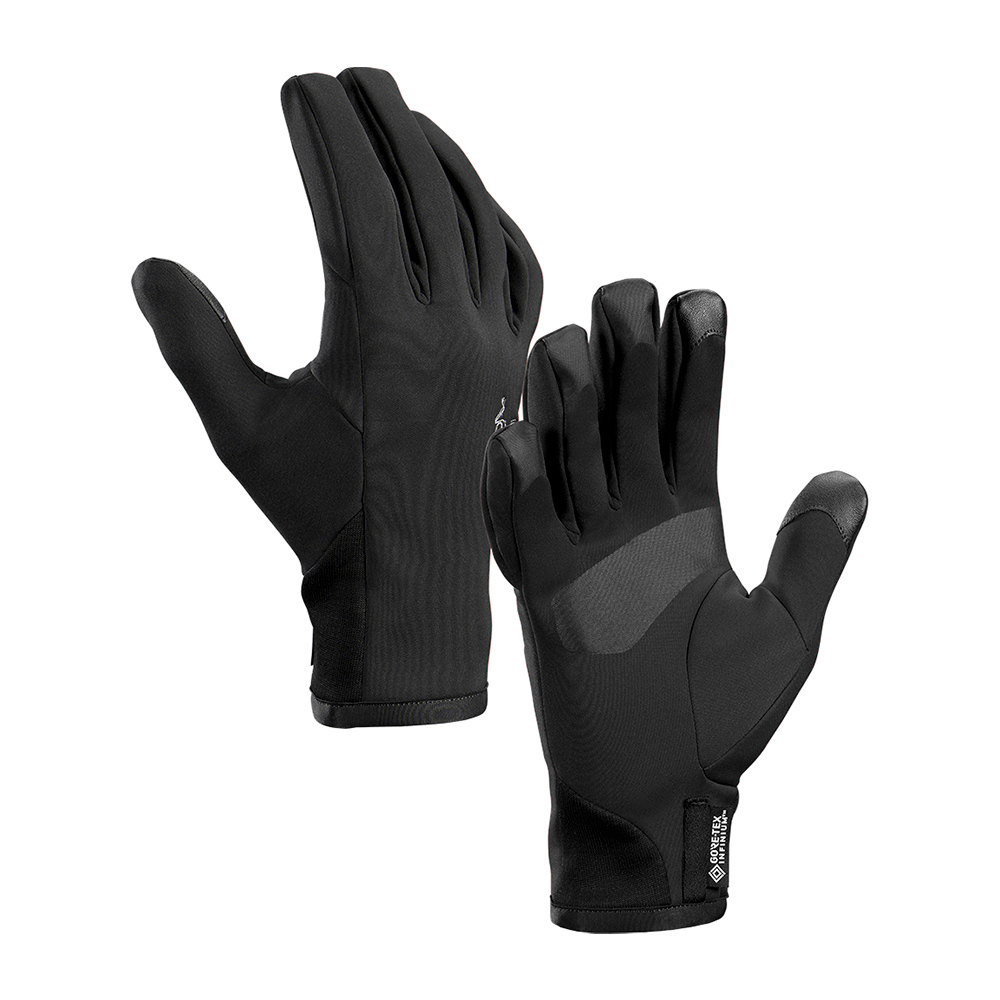 Arcteryx 始祖鳥 防風手套/軟殼手套/登山機能手套/冬季越野跑 Venta 21720 黑 歷史價格詳細信息
