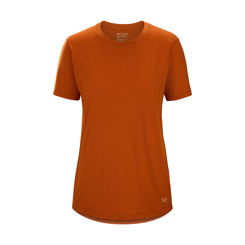 【ARCTERYX 始祖鳥】女 Lana 彈性短袖圓領防曬快乾排汗衣(美利奴混紡) X000007443-30801 黑寶石 歷史價格詳細信息