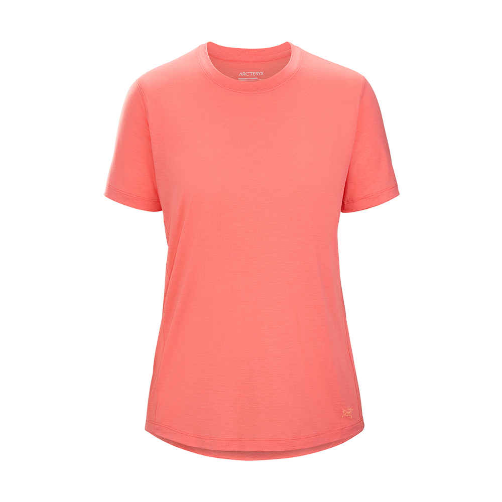 【ARCTERYX 始祖鳥】女 Lana 彈性短袖圓領防曬快乾排汗衣(美利奴混紡) X000007443-30801 黑寶石 歷史價格詳細信息