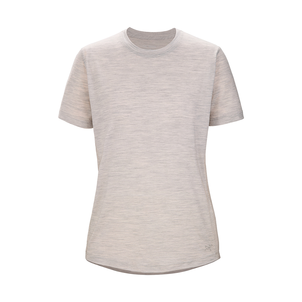 【ARCTERYX 始祖鳥】女 Lana 彈性短袖圓領防曬快乾排汗衣(美利奴混紡) X000007443-30801 黑寶石 歷史價格詳細信息