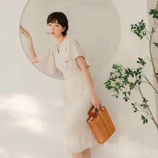 【OB 嚴選】不易皺收腰連袖長洋裝 《DA9585》 歷史價格詳細信息