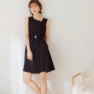 【OB 嚴選】無袖圓領配色短洋裝 《DA9620》 歷史價格詳細信息
