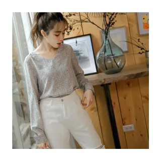 V領滿版條紋印花鬆緊收腰荷葉短袖上衣 《AB15619》 歷史價格詳細信息