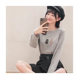 OB嚴選 可愛印圖長版T恤上衣 《AB18331》 歷史價格詳細信息