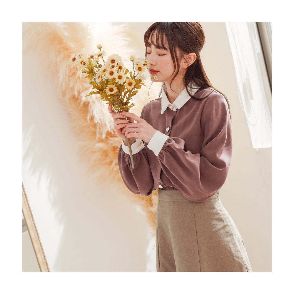 【OB 嚴選】法式浪漫小碎花燈芯絨後開衩中長裙 《CA2209》 歷史價格詳細信息