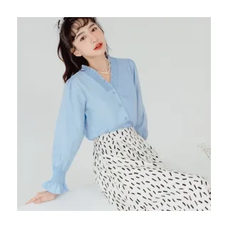 【OB 嚴選】V領高含棉假兩件知性長版襯衫上衣 《AB13041》 歷史價格詳細信息