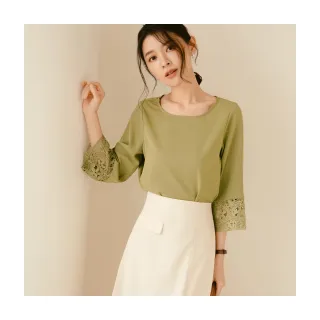 【OB 嚴選】優雅荷葉釘珠邊花高含棉挖肩上衣 《AB16267》 歷史價格詳細信息