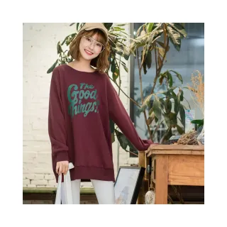 【OB 嚴選】含棉英字圖案印花長袖衛衣大學T上衣 《AB14038》 歷史價格詳細信息