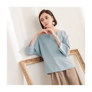 OB嚴選 圓領純色休閒喇叭袖彈性上衣 《AB17341》 歷史價格詳細信息