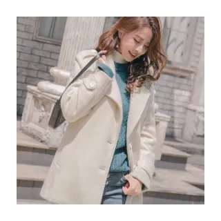 OB嚴選 質感毛呢連帽翻領大衣/外套 《EA2134》 歷史價格詳細信息