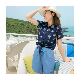 夏威夷Kitty高含棉刷破抽鬚印花短褲 《KB1223》 歷史價格詳細信息