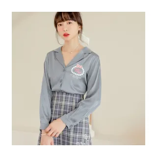 OB嚴選 KITTY妝可愛系列．純棉造型荷葉縮口袖圓領上衣 《KB1390》 歷史價格詳細信息