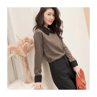 假兩件--知性俐落獨特品味假兩件式襯衫反摺袖雙口袋長版上衣(黑.紫XL-5L)-A251熊衣褲語 歷史價格詳細信息