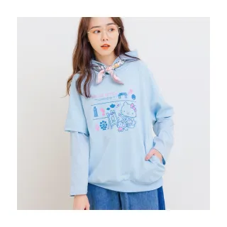 OB嚴選 玩轉百tee．KITTY環島台灣落肩造型內刷毛大學T 《KB1438》 歷史價格詳細信息