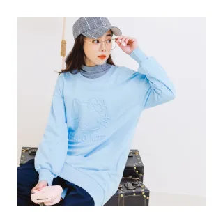 OB嚴選 玩轉百tee．KITTY環島台灣落肩造型內刷毛大學T 《KB1438》 歷史價格詳細信息