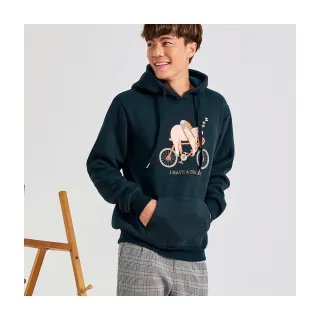 OB嚴選 情侶系列-卡通印花內刷毛帽T(女) 《KL1246》 歷史價格詳細信息