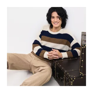 【OB 嚴選】毛呢條紋排釦雙口袋寬版連帽外套 《EA3580》 歷史價格詳細信息