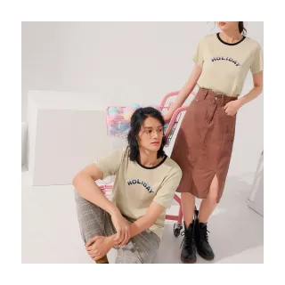 OB嚴選 美國棉快乾．情侶系列撞色滾邊印花上衣 《KL1332》 歷史價格詳細信息