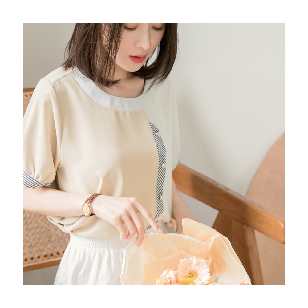 【OB 嚴選】寬版圓領不對稱開衩彩點毛衣 《KG1430》 歷史價格詳細信息
