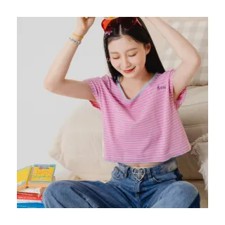 撞色條紋短版鏤空針織背心復古男上衣v領寬鬆無袖休閒-毛毛男裝 歷史價格詳細信息