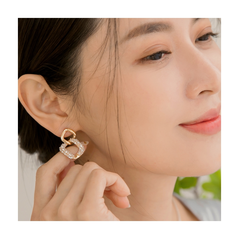 鑲鑽不規則波紋碎鑽開口戒指女璀璨閃排鑽戒指小眾高級感貴氣 歷史價格詳細信息