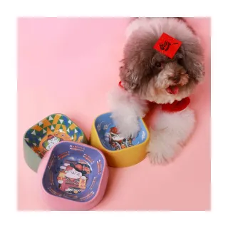 招財貓碗寵物用品狗食盆寵物大容量防打翻小貓碗護頸貓咪飯碗食盆 歷史價格詳細信息