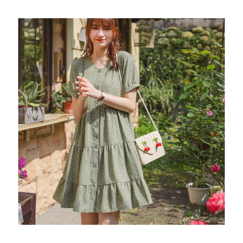 【OB 嚴選】法式浪漫小碎花燈芯絨後開衩中長裙 《CA2209》 歷史價格詳細信息