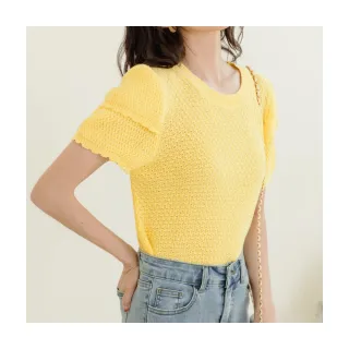 【OB 嚴選】純棉針織挑洞設計層次拋袖上衣 《FA2729》 價格比較,價格查詢,歷史價格詳細信息