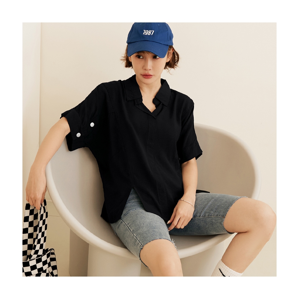 【OB 嚴選】造型排釦下襬荷葉開衩魚尾中裙 《CA2448》 歷史價格詳細信息