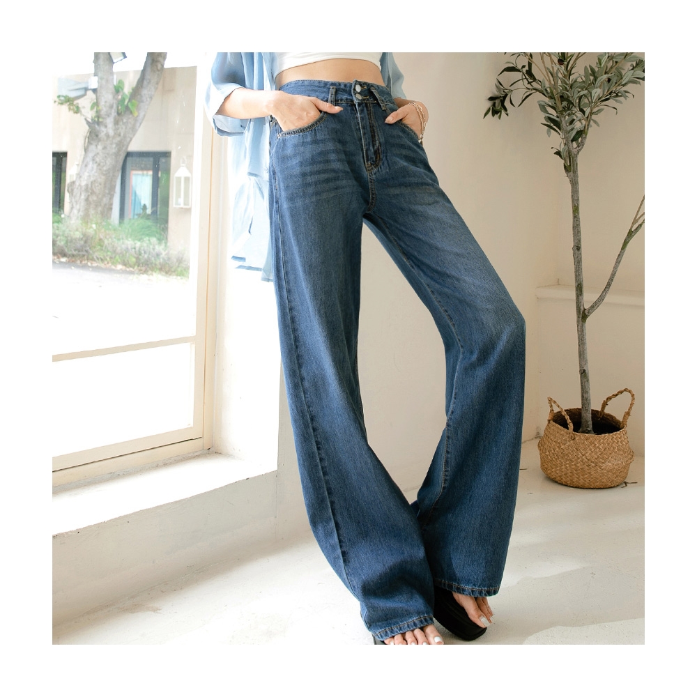 牛仔落地褲 寬版牛仔褲 落地牛仔褲男生 深色牛仔褲男 深藍寬褲 大寬褲 牛仔落地寬褲 牛仔寬褲男 　水洗寬鬆直筒闊腿褲 歷史價格詳細信息