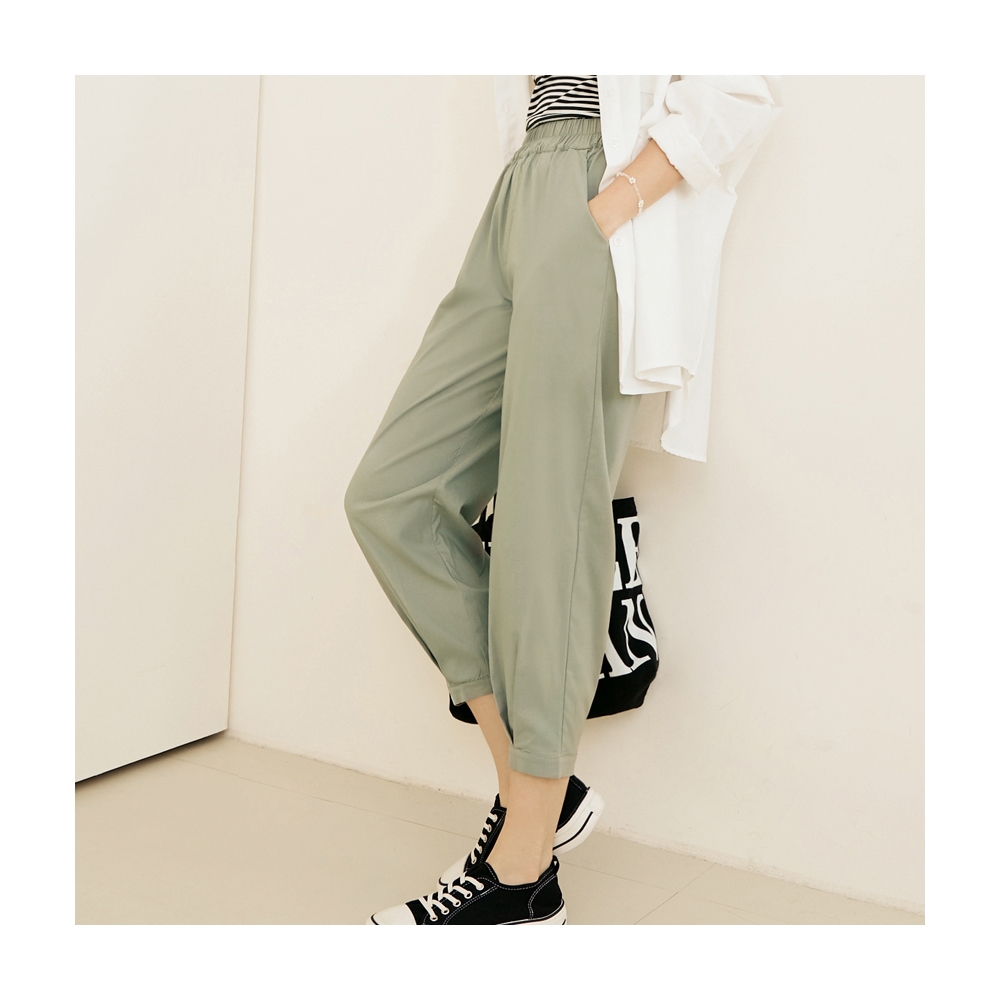 【OB 嚴選】素色彈力寬腰頭後鬆緊直筒西裝褲 《BA7599》 歷史價格詳細信息