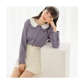 【OB 嚴選】雙層蕾絲荷葉領拼接緹花針織上衣童裝 《QA1553》 歷史價格詳細信息