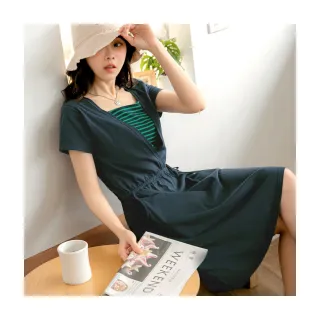 含棉兩件裝韓版寬松薄衛衣春長袖女學生打底上衣-餘登米女裝 歷史價格詳細信息