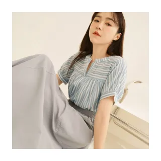 【OB 嚴選】純棉小露肩撞色印圖T恤上衣 《AB18542》 歷史價格詳細信息