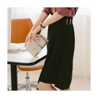 OB嚴選 質感A字傘襬開衩厚雪紡中裙 《CA2186》 歷史價格詳細信息