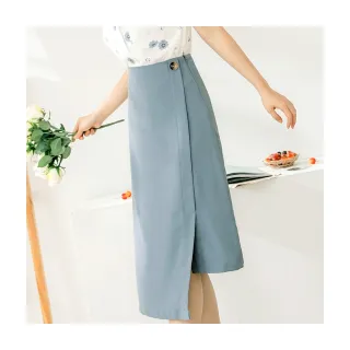 OB嚴選 質感A字傘襬開衩厚雪紡中裙 《CA2186》 歷史價格詳細信息