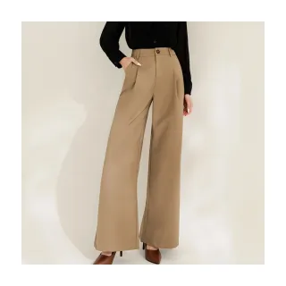 【OB 嚴選】打褶排釦高腰不易皺直筒西裝褲 《BA6541》 歷史價格詳細信息