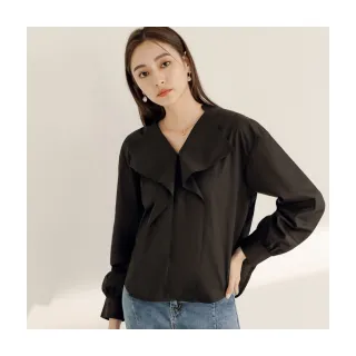 【OB 嚴選】棉質V領後背綁帶長袖上衣 《AB18907》 價格比較,價格查詢,歷史價格詳細信息