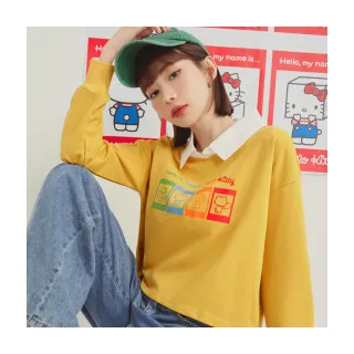 【OB 嚴選】KITTY潮流經典全彩印花長版襯衫 《IK0018》 歷史價格詳細信息