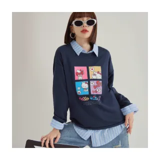 【OB 嚴選】KITTY潮流經典全彩印花長版襯衫 《IK0018》 歷史價格詳細信息