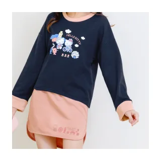 OB嚴選 玩轉百tee．KITTY環島台灣落肩造型內刷毛大學T 《KB1438》 歷史價格詳細信息